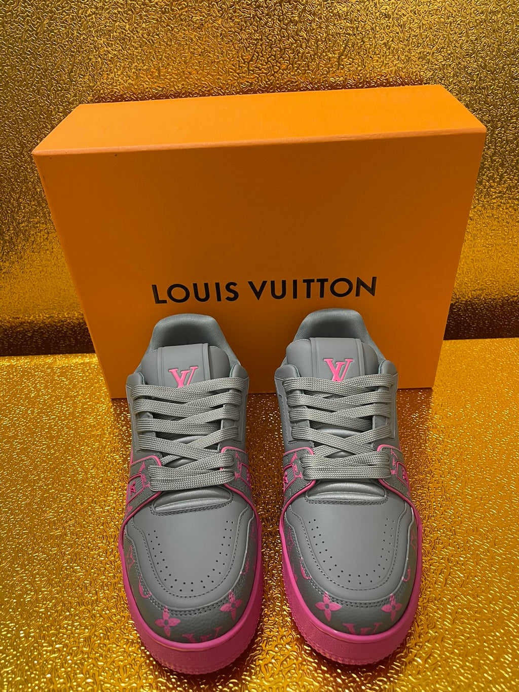 Embossed Couples Skate Sneakers