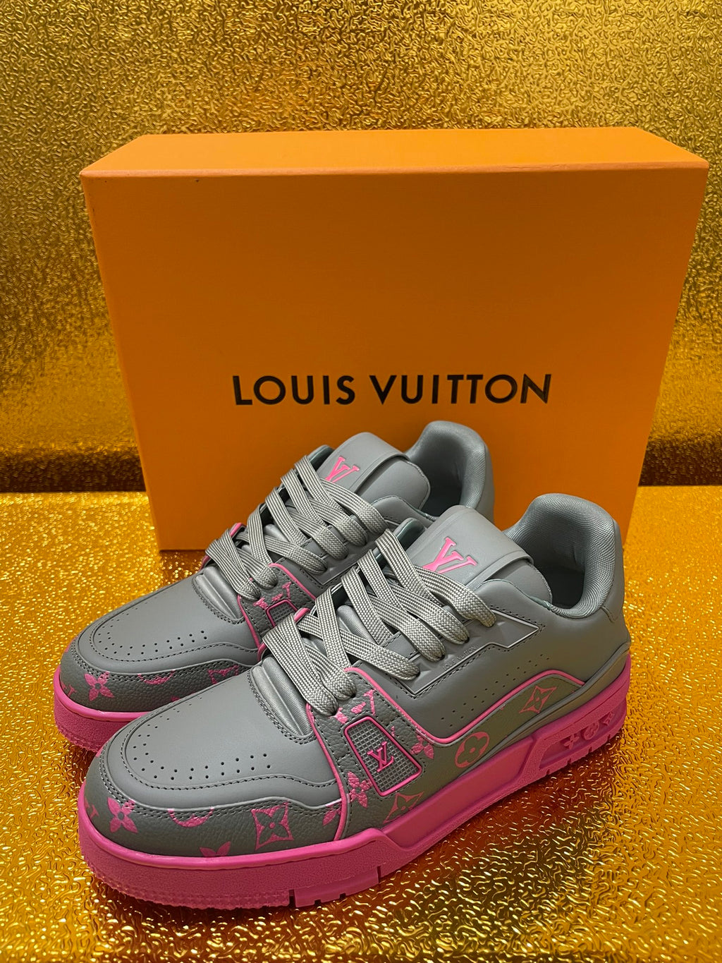 Embossed Couples Skate Sneakers