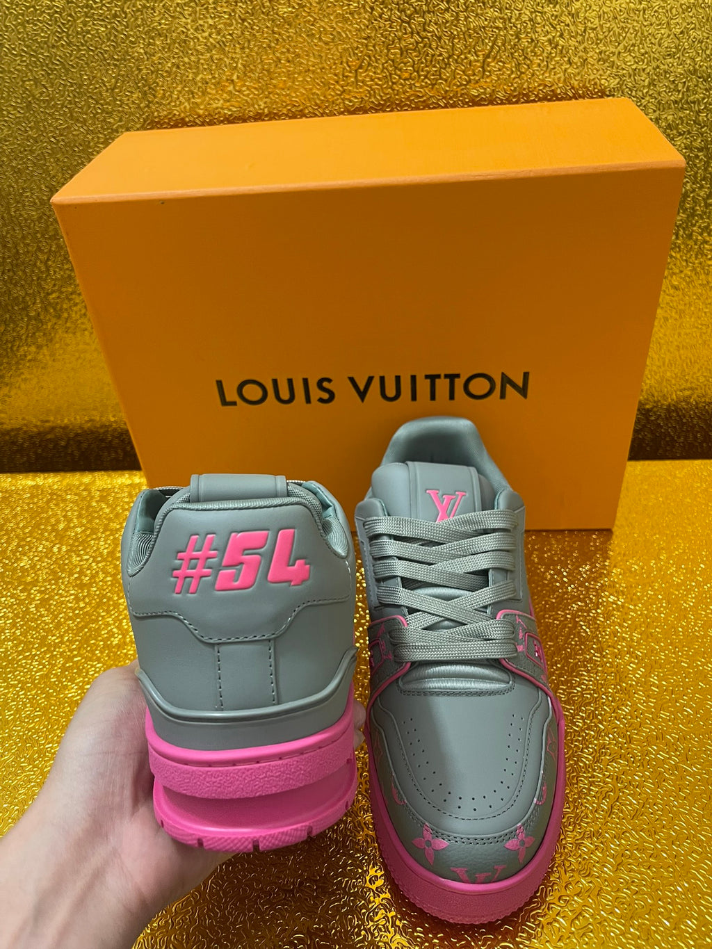 Embossed Couples Skate Sneakers