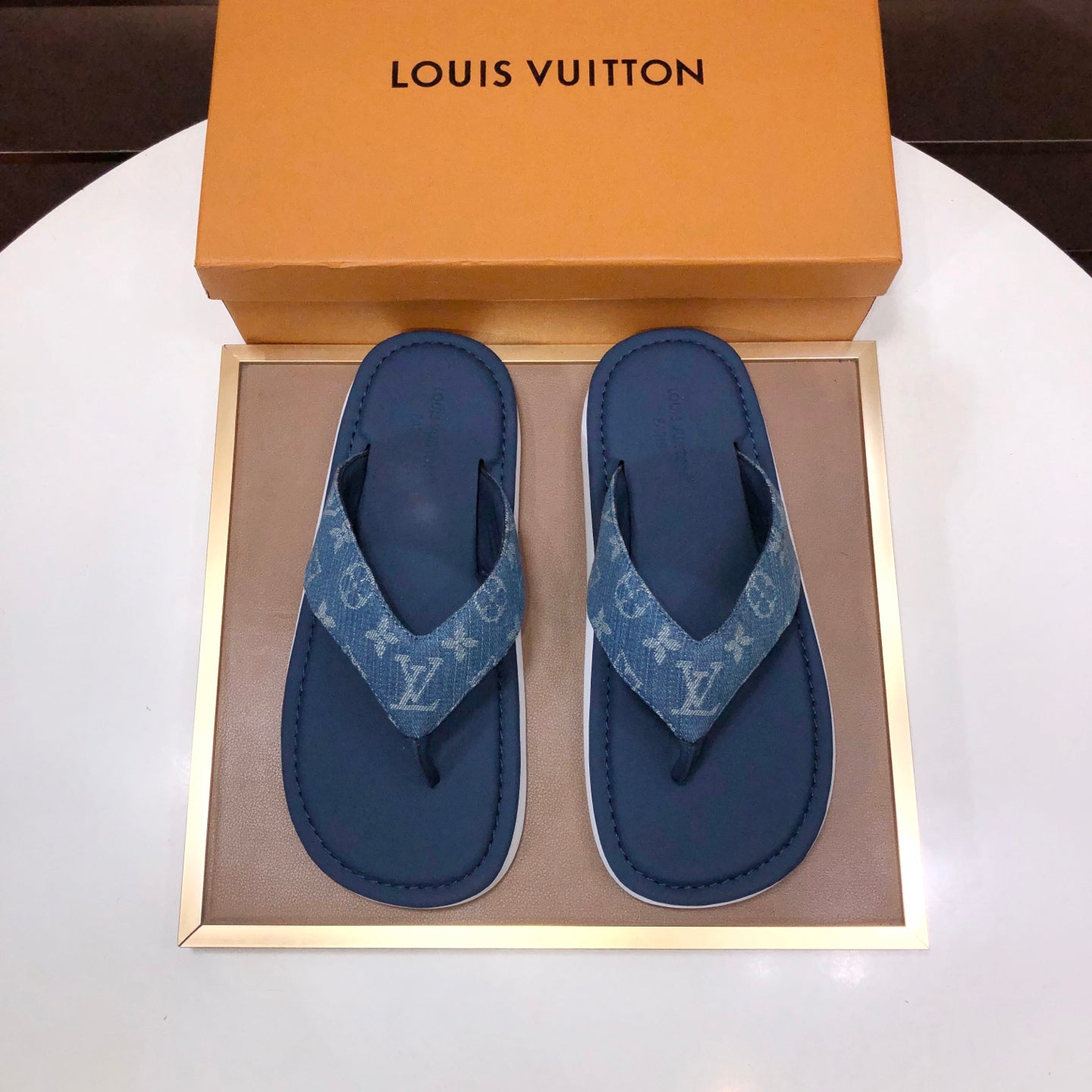 Premium Cowhide Leather Slides