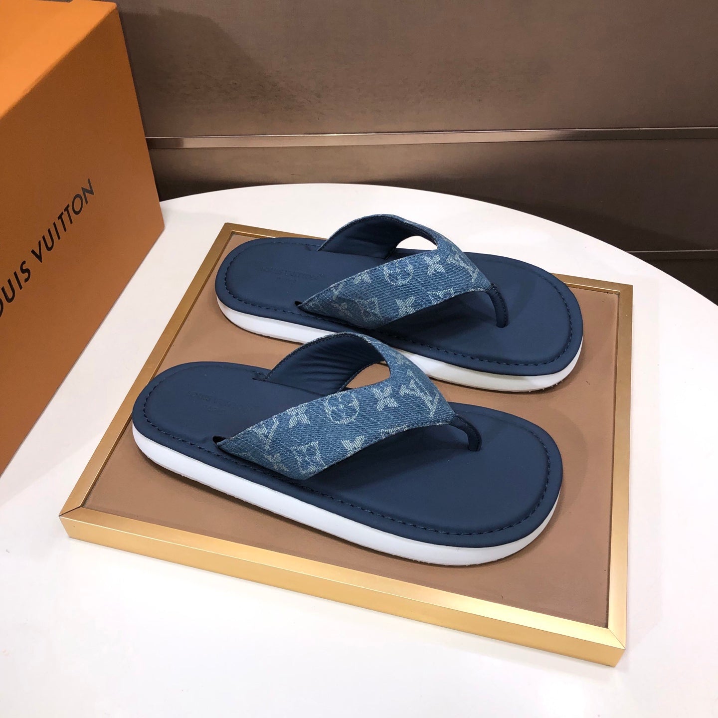 Premium Cowhide Leather Slides