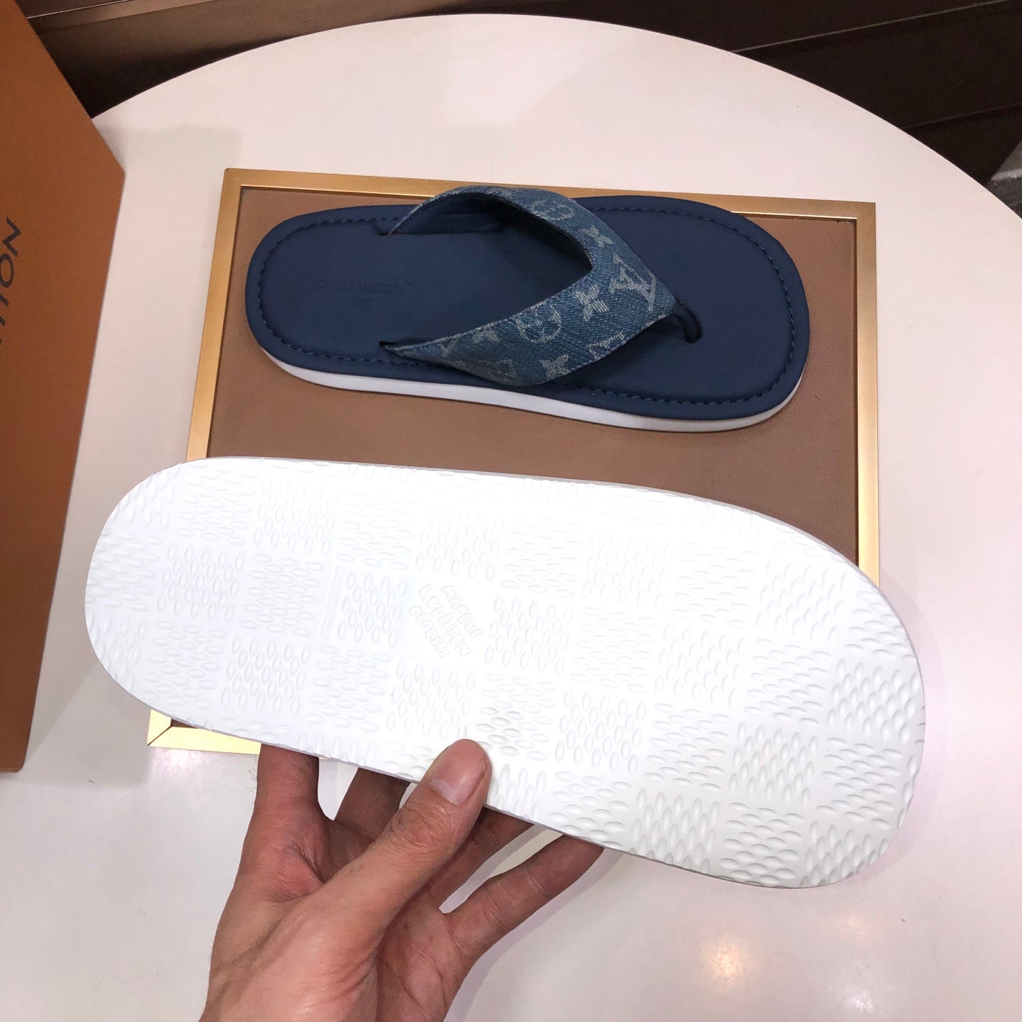 Premium Cowhide Leather Slides