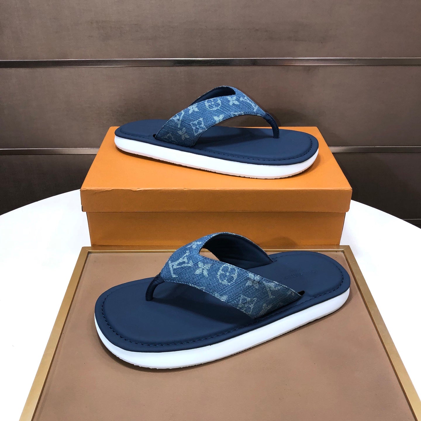 Premium Cowhide Leather Slides
