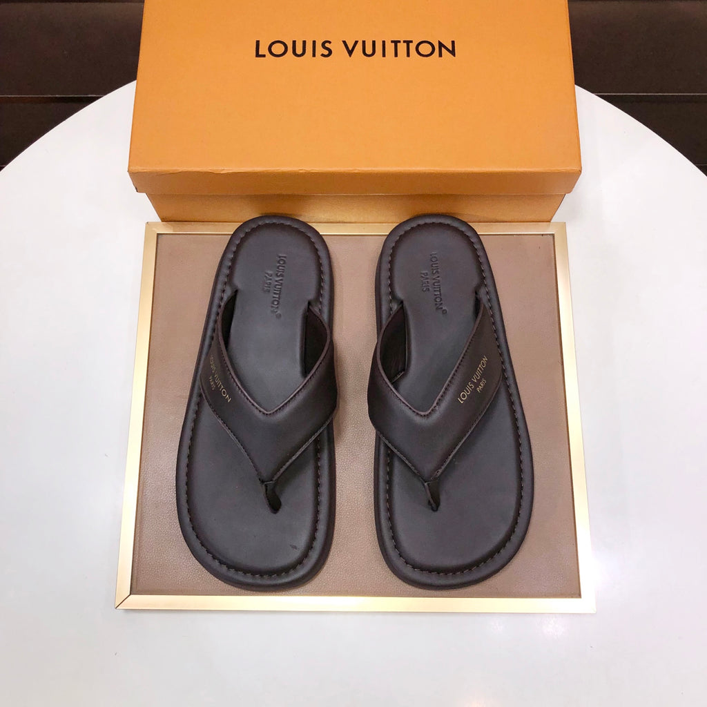 Premium Cowhide Leather Slides