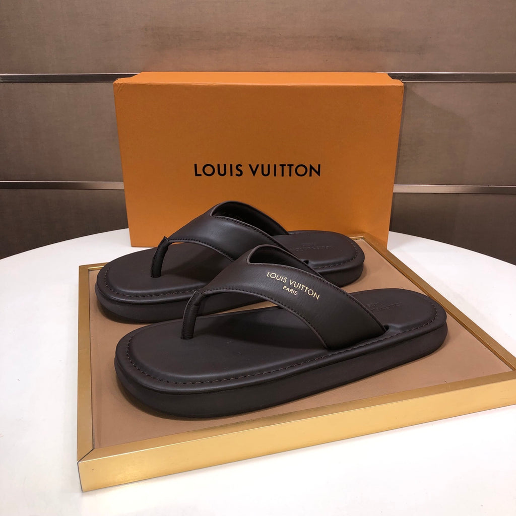Premium Cowhide Leather Slides