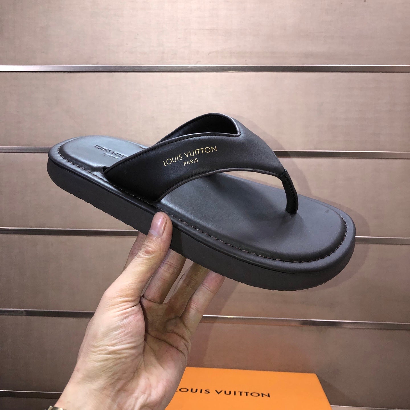 Premium Cowhide Leather Slides