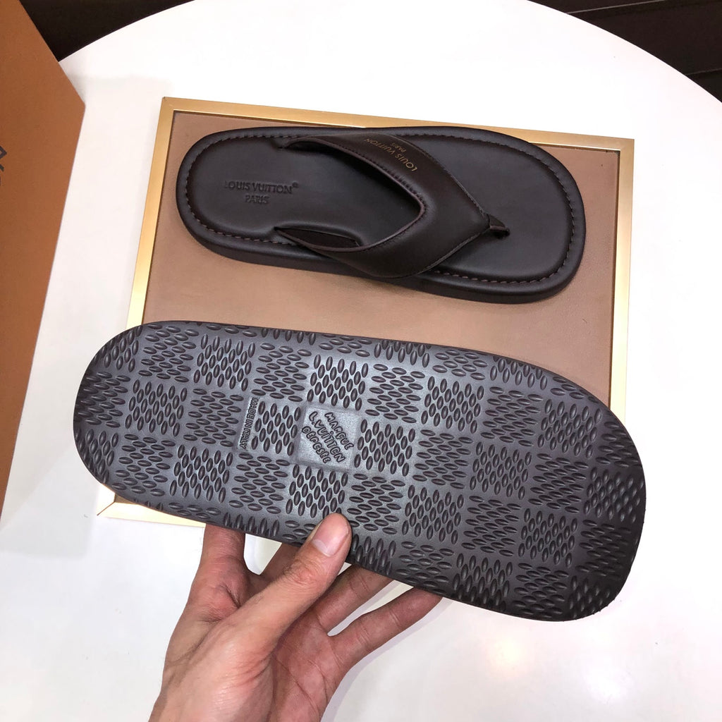 Premium Cowhide Leather Slides