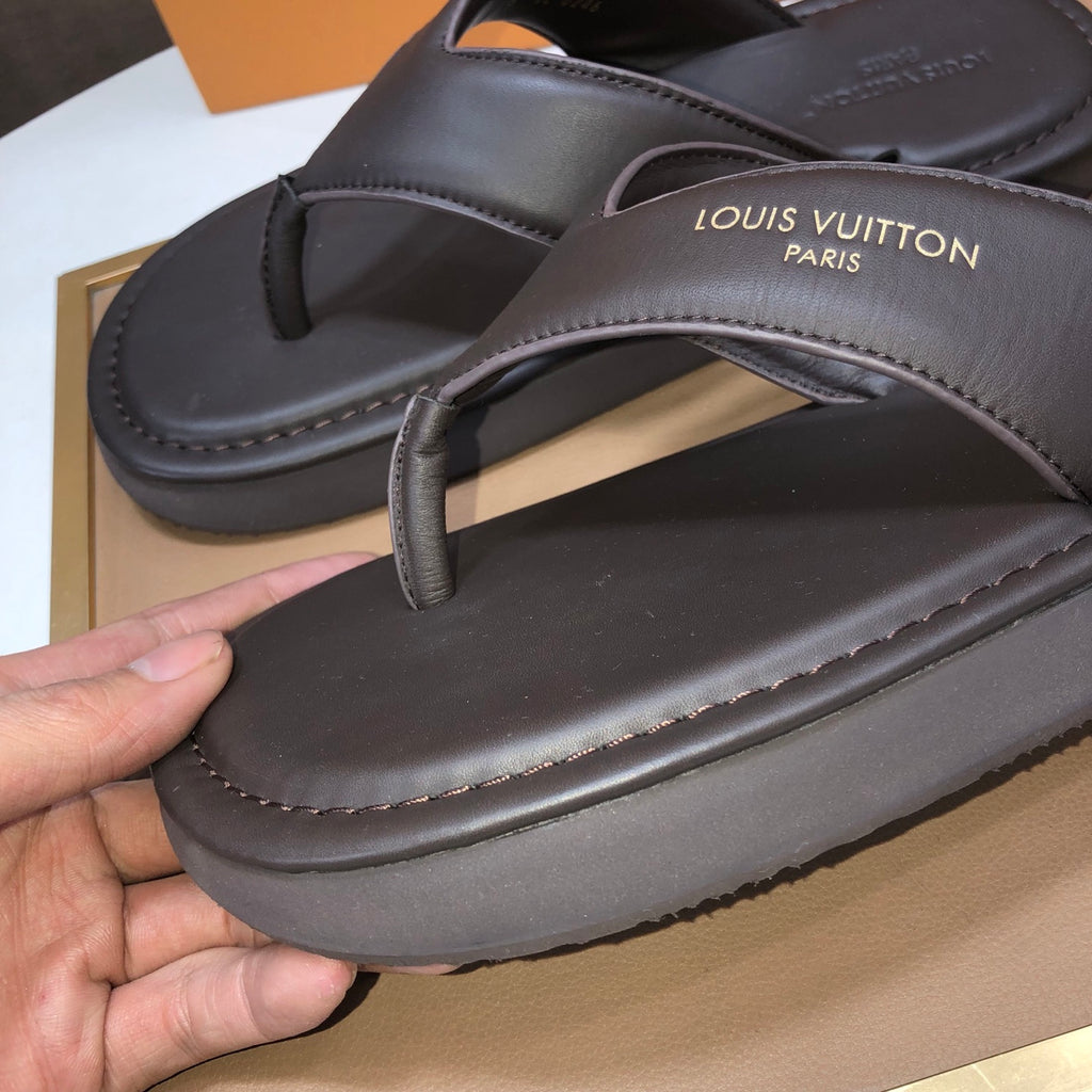 Premium Cowhide Leather Slides