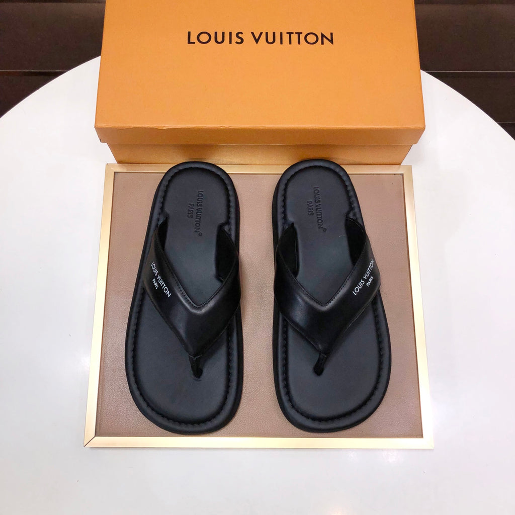 Premium Cowhide Leather Slides