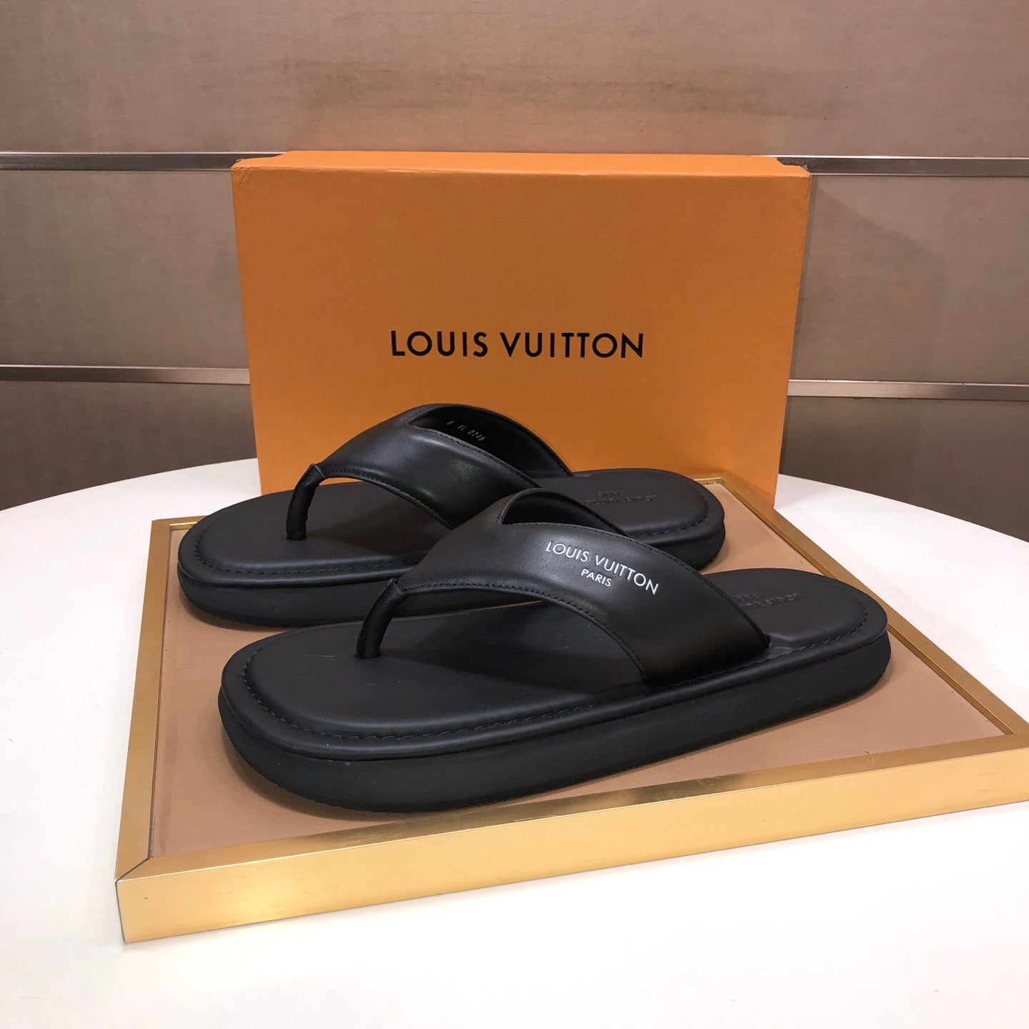 Premium Cowhide Leather Slides