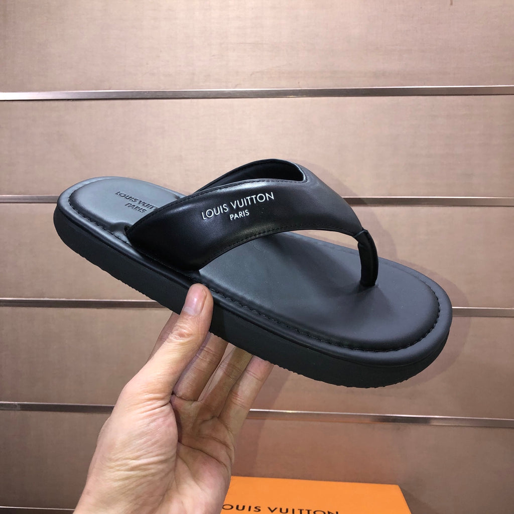 Premium Cowhide Leather Slides