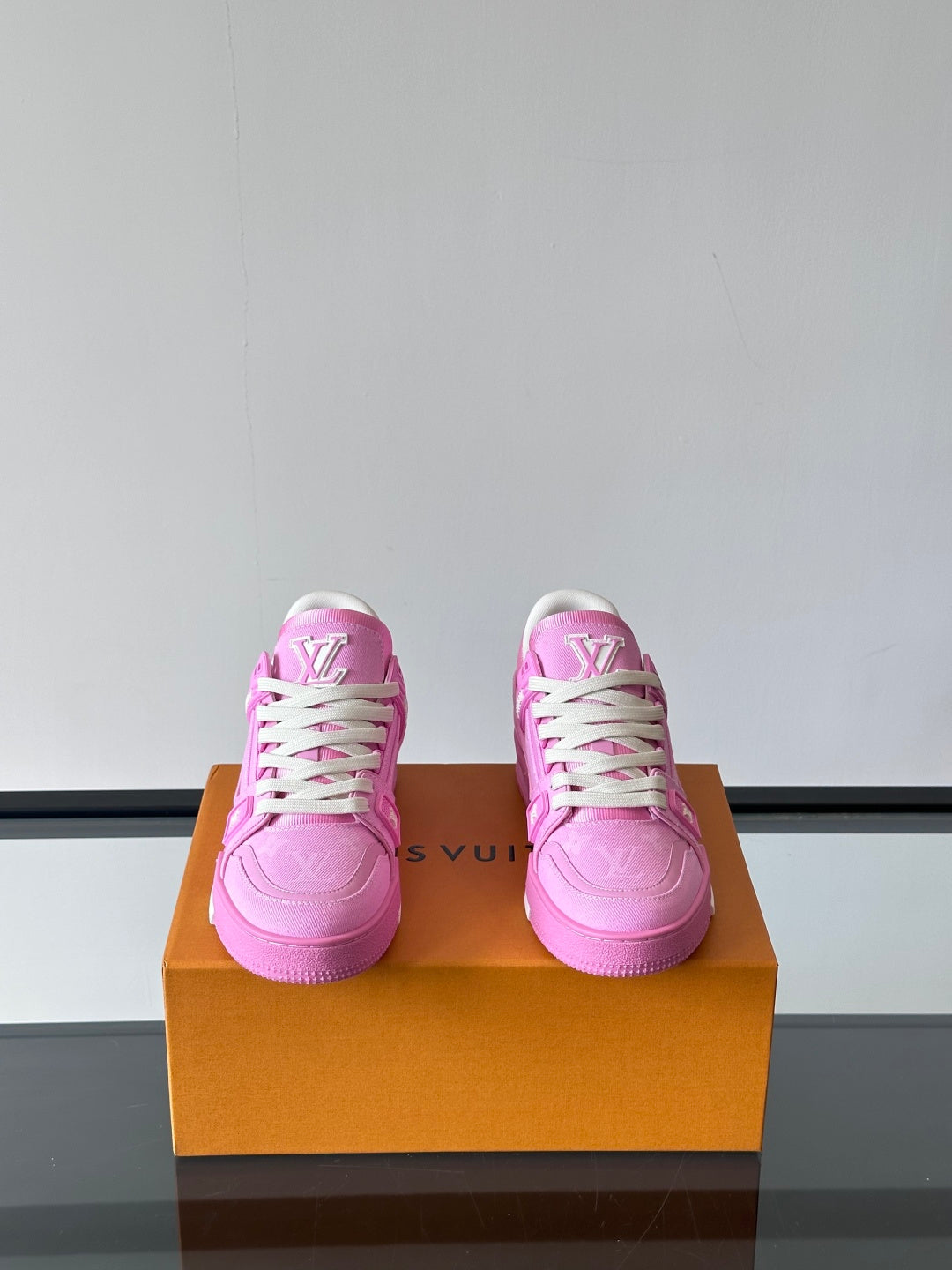 Checkerboard Monogram Platform Sneakers