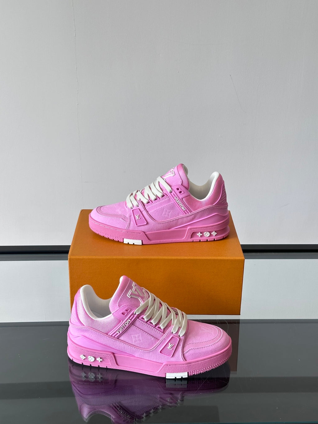 Checkerboard Monogram Platform Sneakers