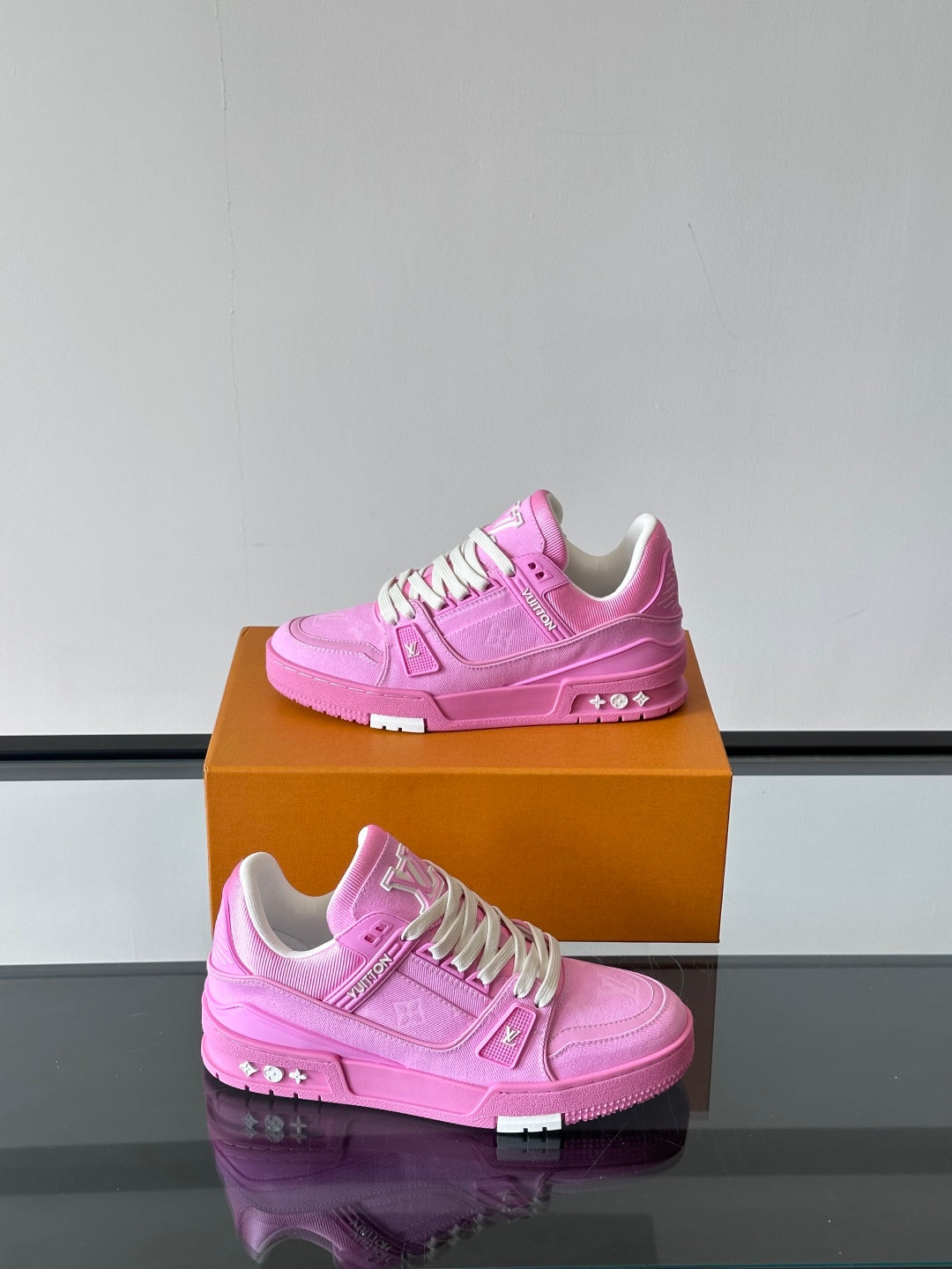 Checkerboard Monogram Platform Sneakers