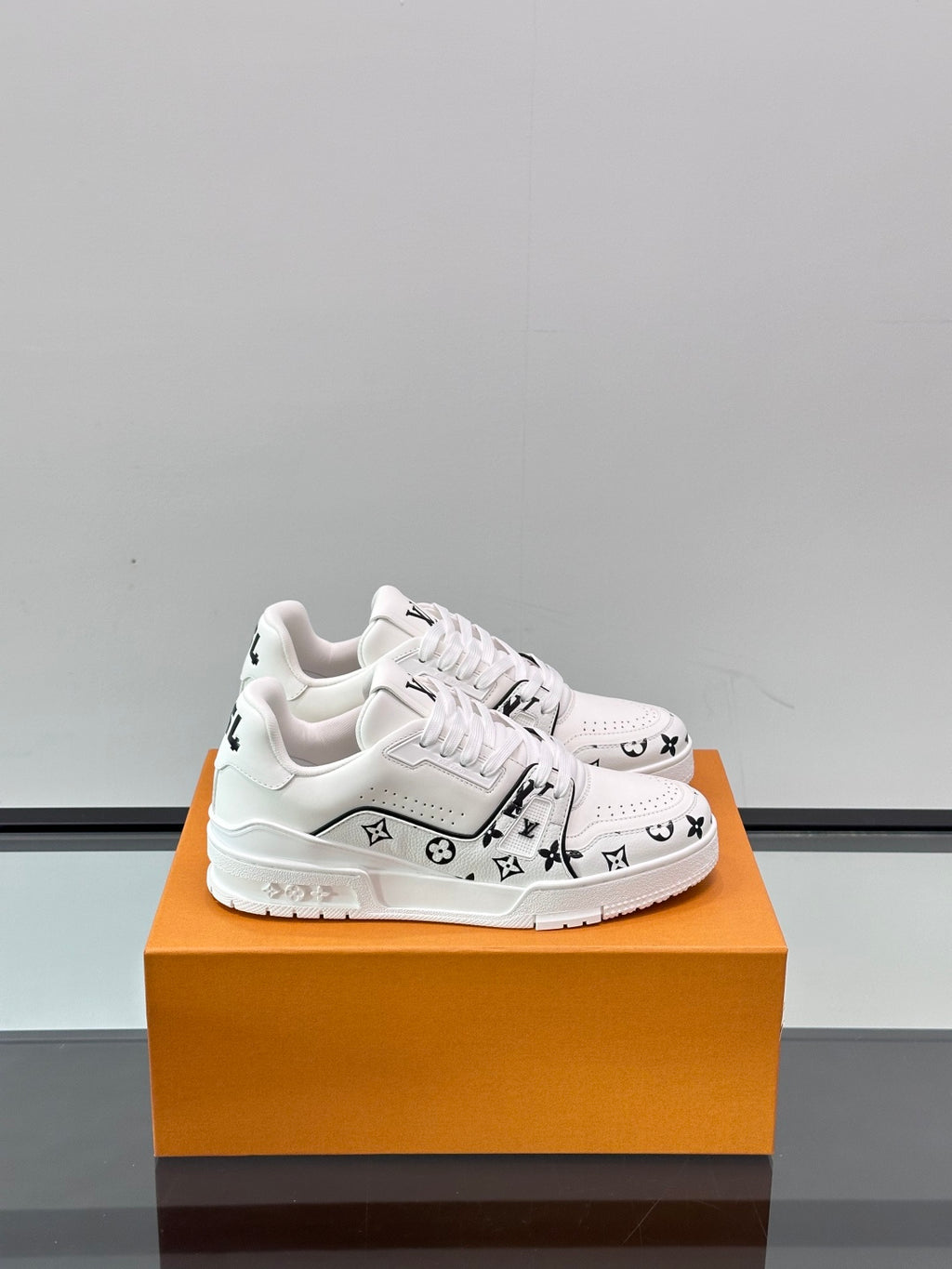 Checkerboard Monogram Platform Sneakers
