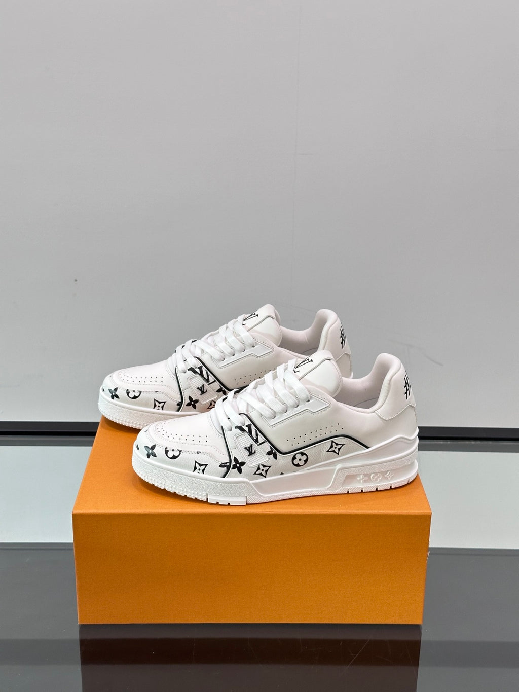 Checkerboard Monogram Platform Sneakers