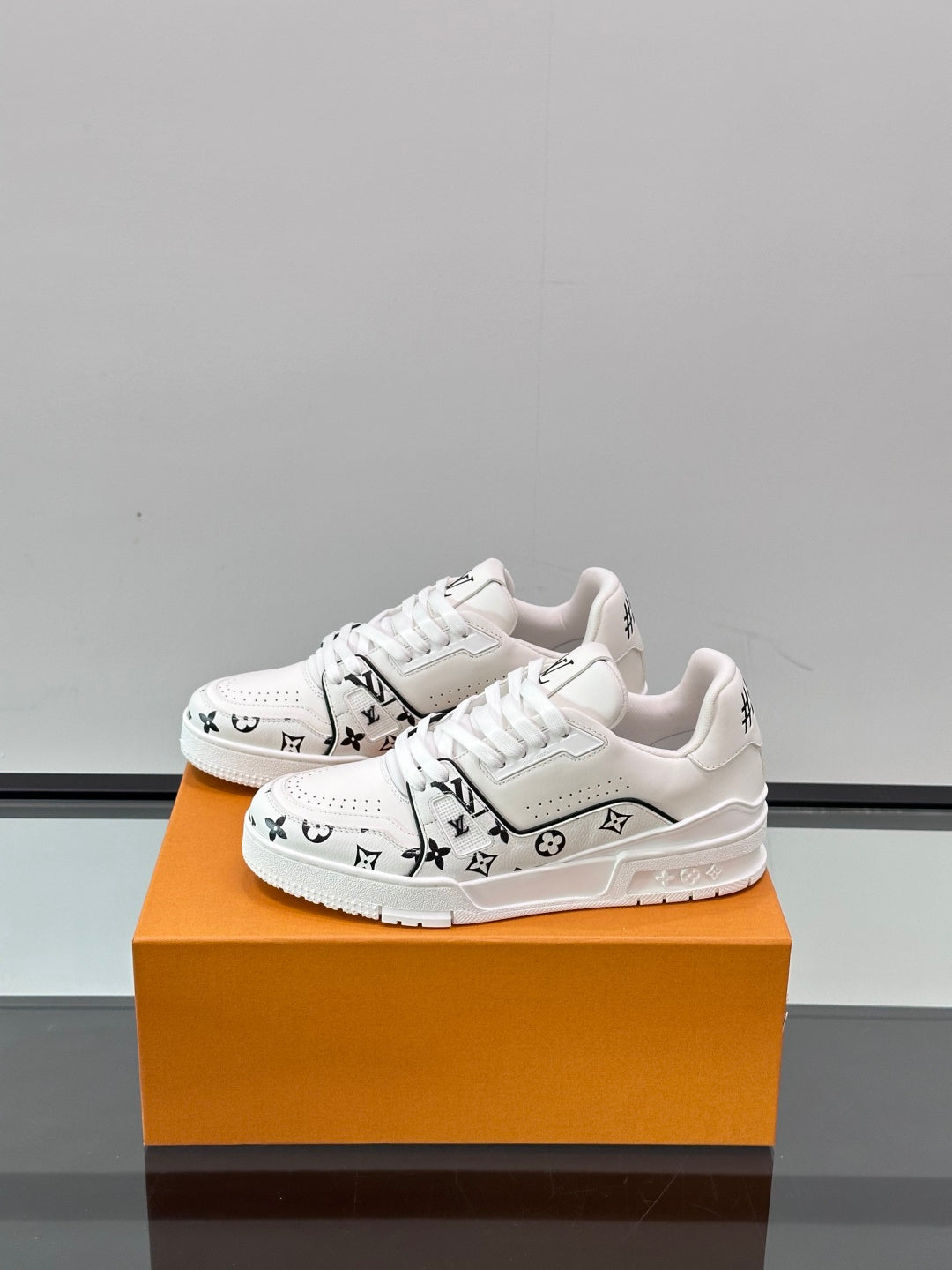 Checkerboard Monogram Platform Sneakers