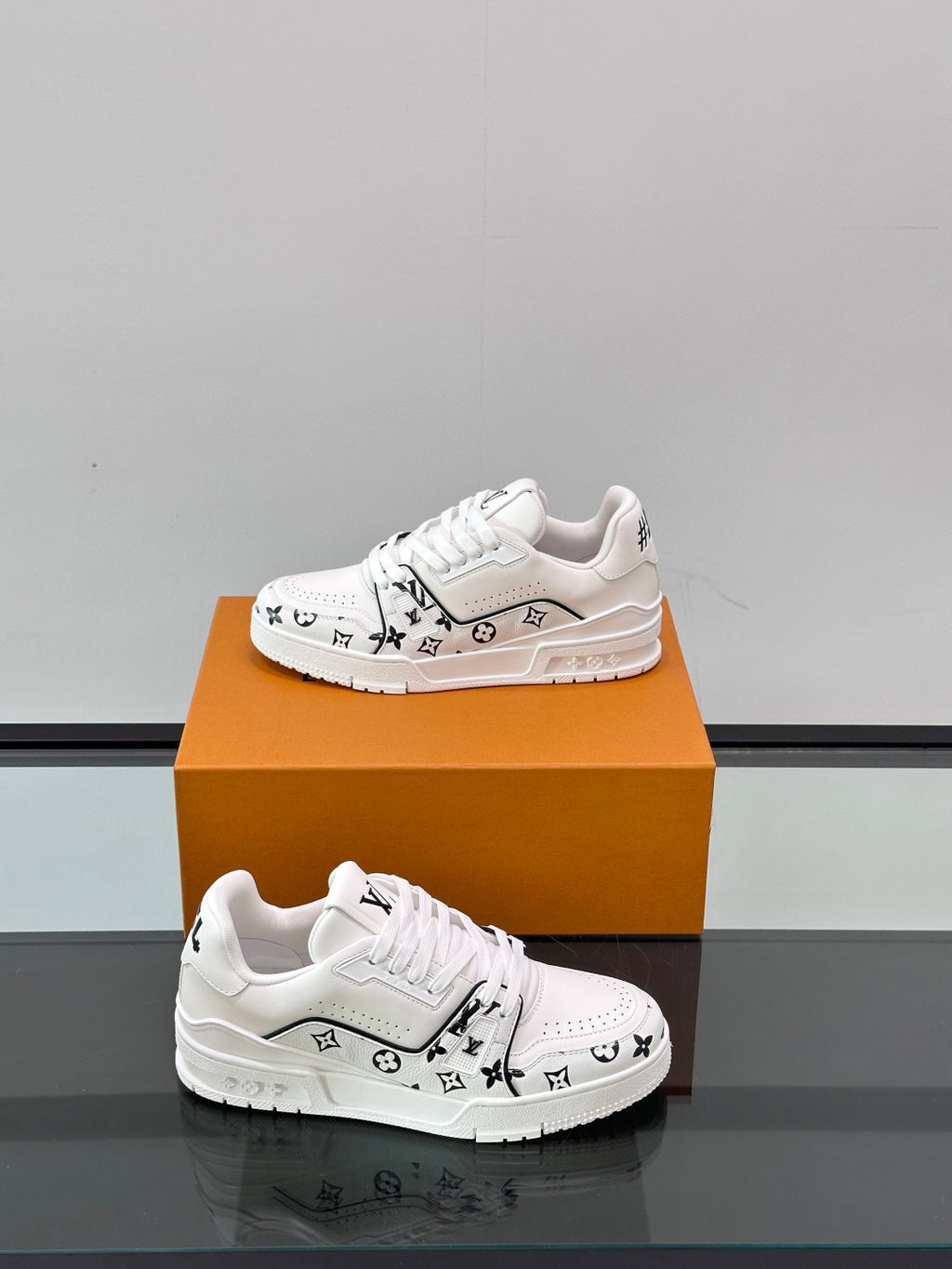 Checkerboard Monogram Platform Sneakers