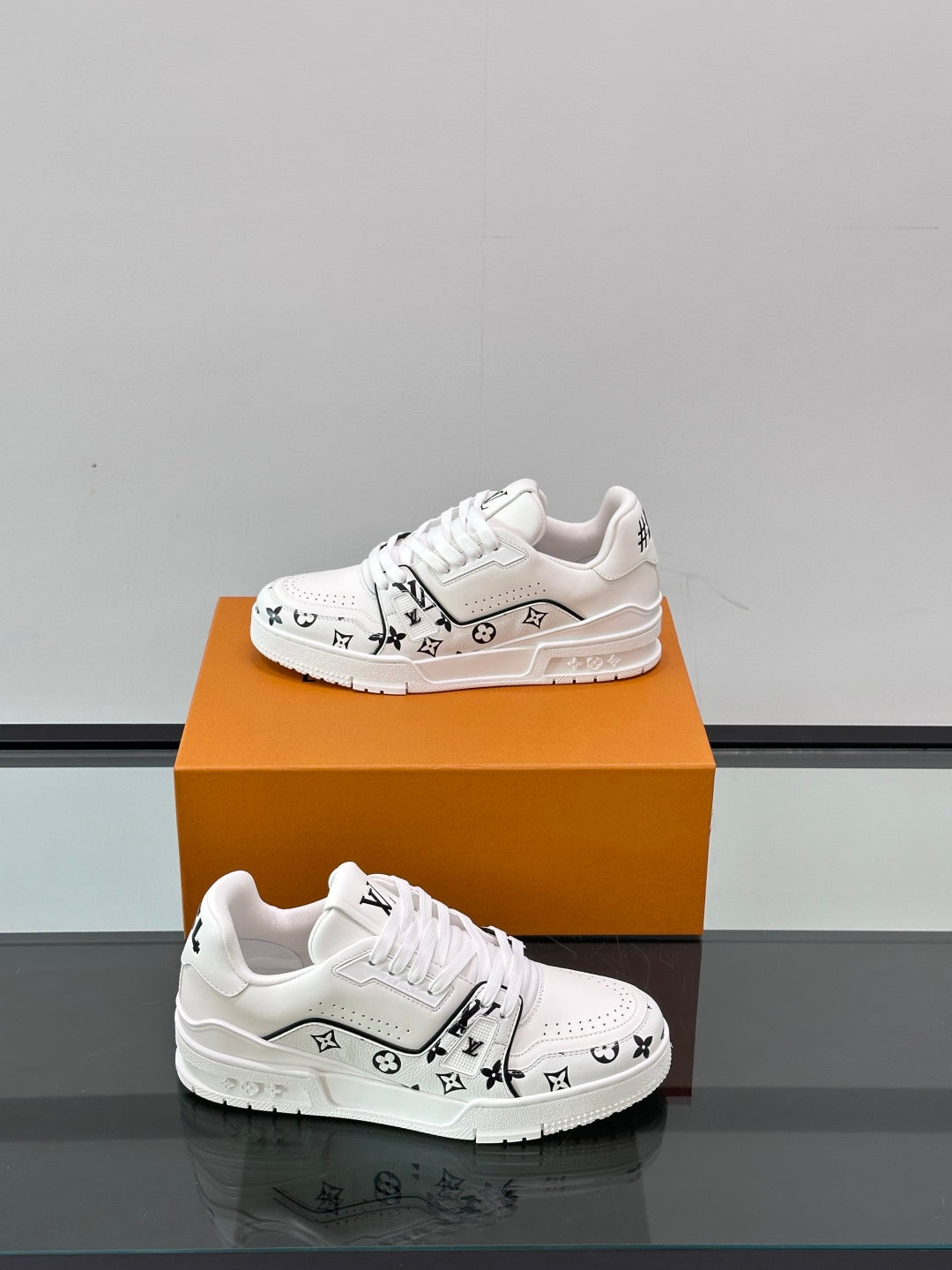 Checkerboard Monogram Platform Sneakers