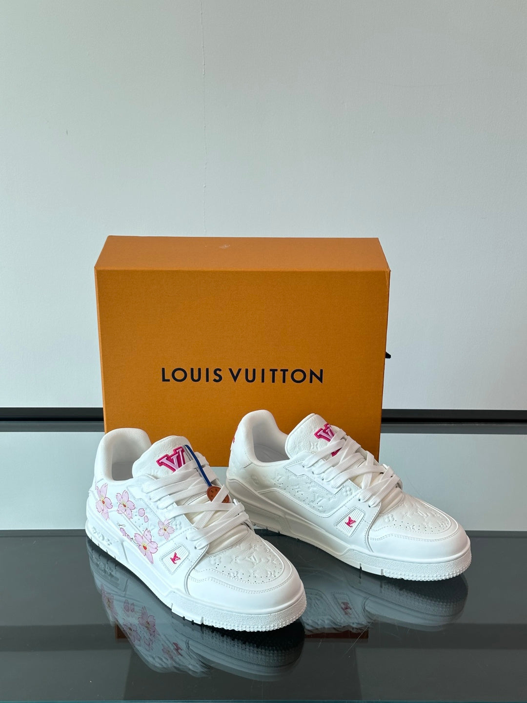 Cherry Blossom Collab Calfskin Sneakers