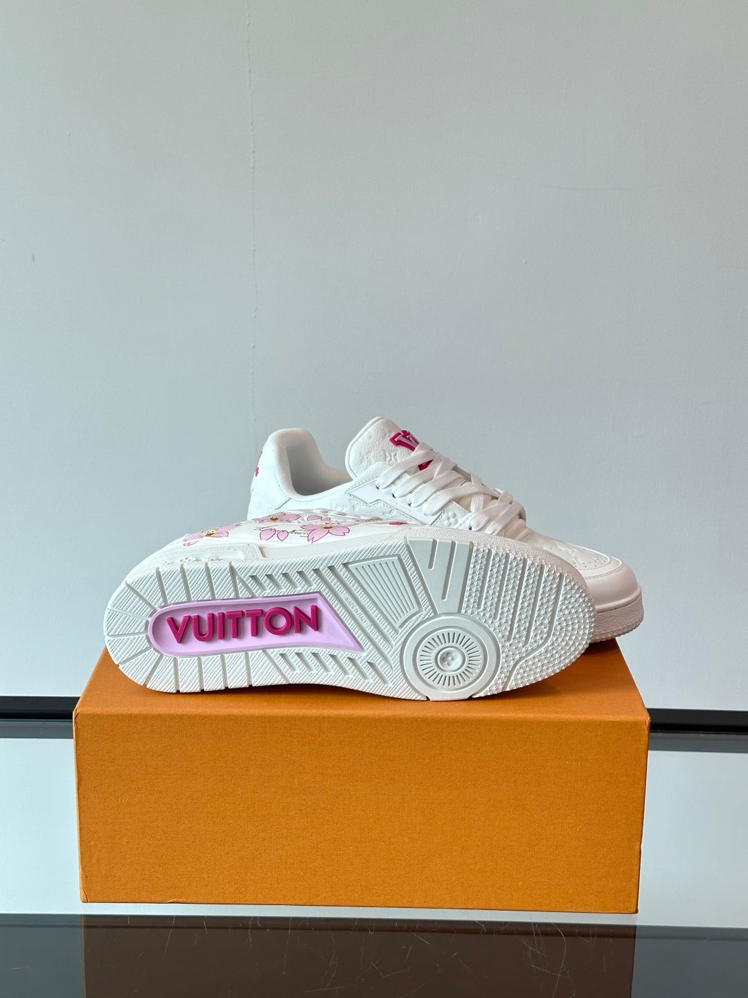 Cherry Blossom Collab Calfskin Sneakers