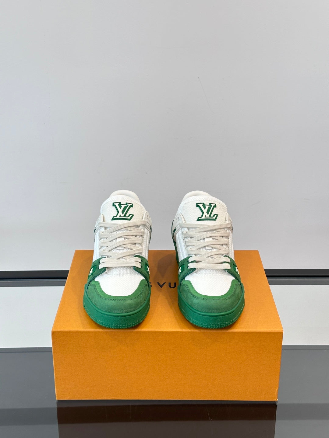 White Mesh Platform Sneakers with Embossed Detail