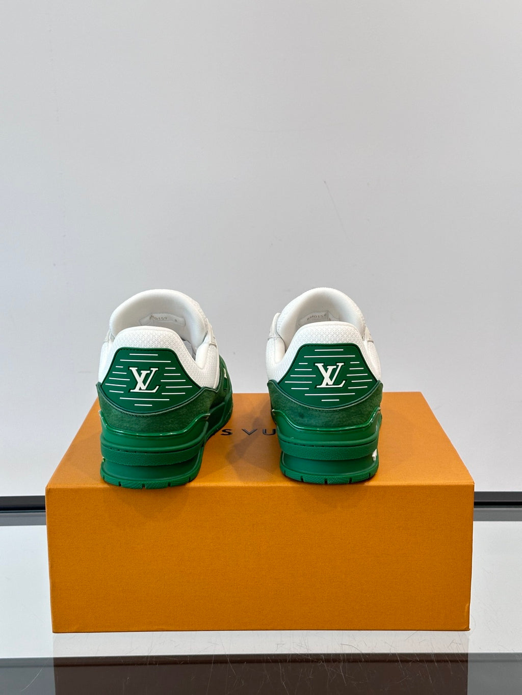 White Mesh Platform Sneakers with Embossed Detail