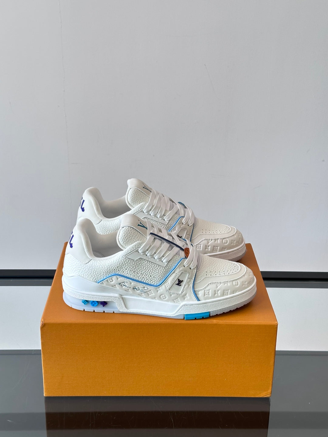 Cruise Edition Monogram Embossed Calfskin Sneakers