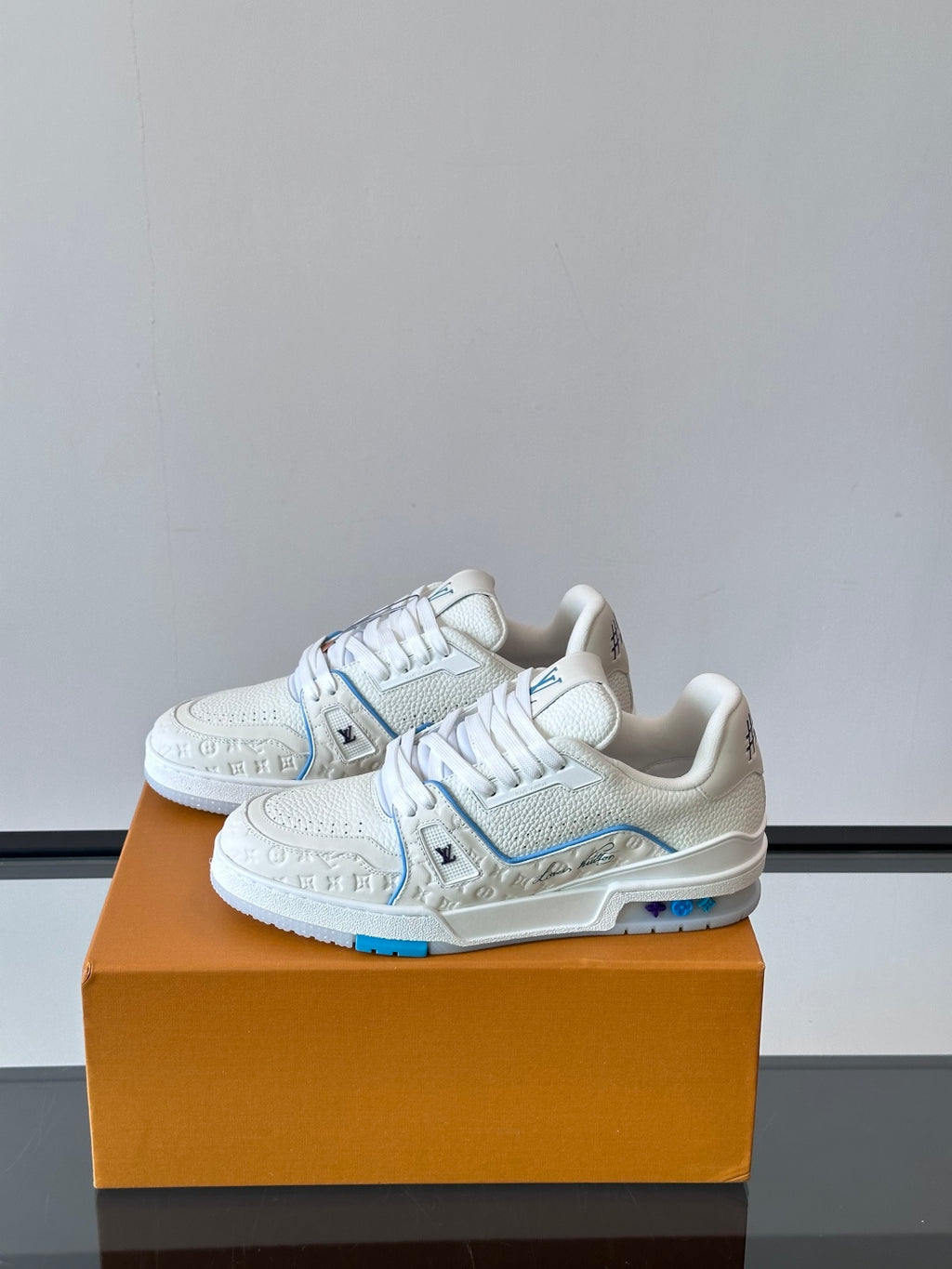 Cruise Edition Monogram Embossed Calfskin Sneakers