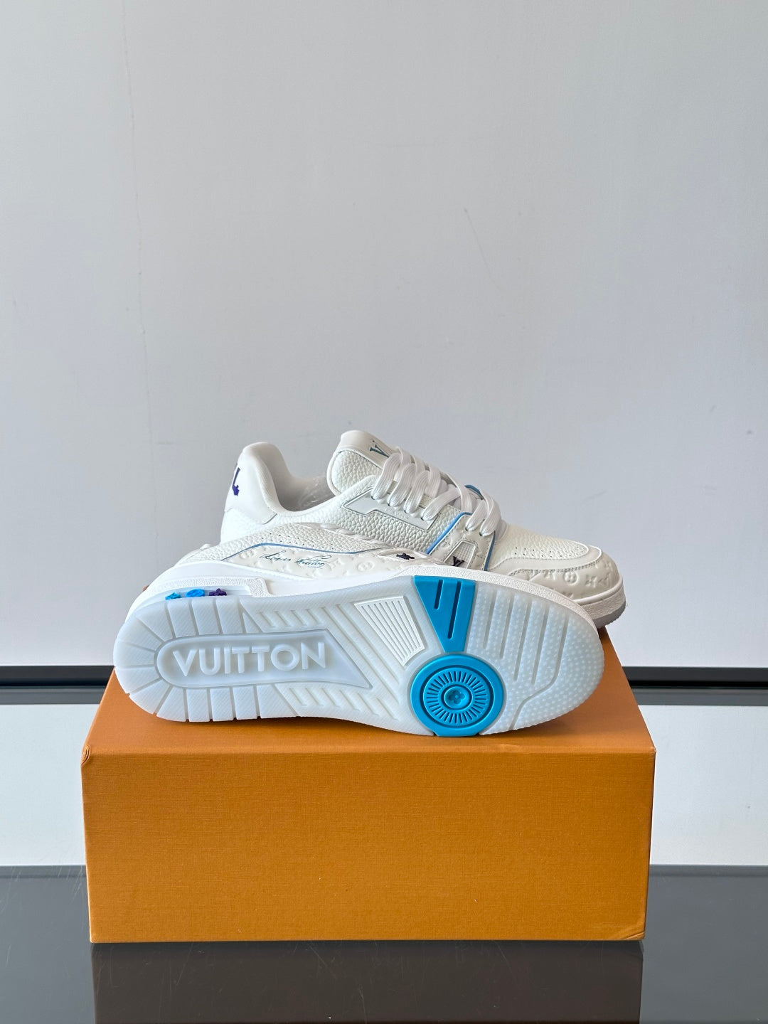 Cruise Edition Monogram Embossed Calfskin Sneakers