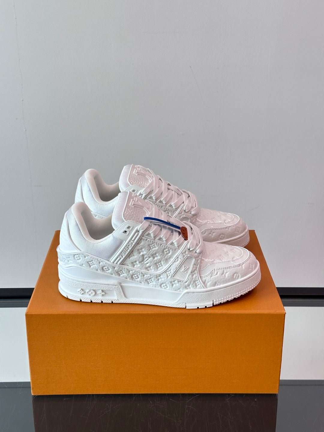 New Colorway Trainer Calfskin Sneakers