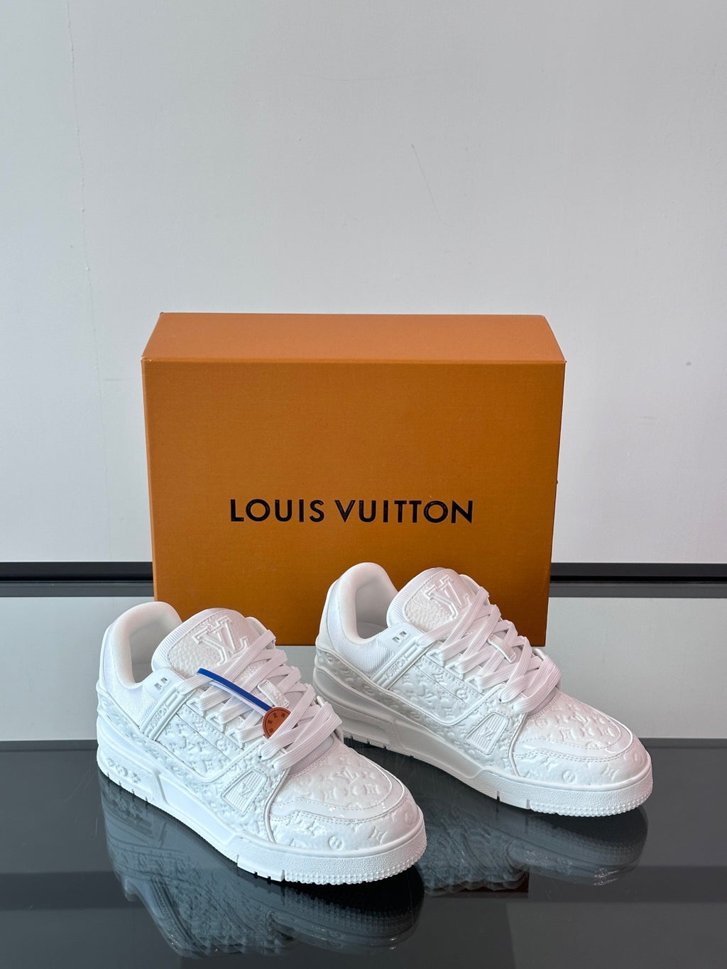 New Colorway Trainer Calfskin Sneakers