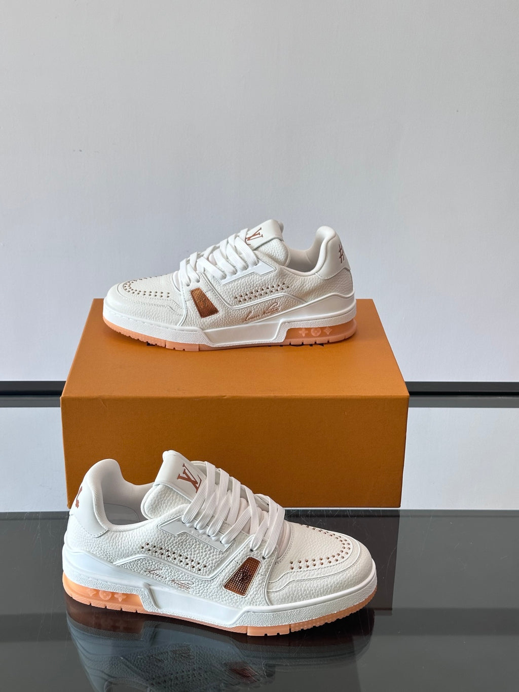 Signature Calfskin Trainer Sneakers
