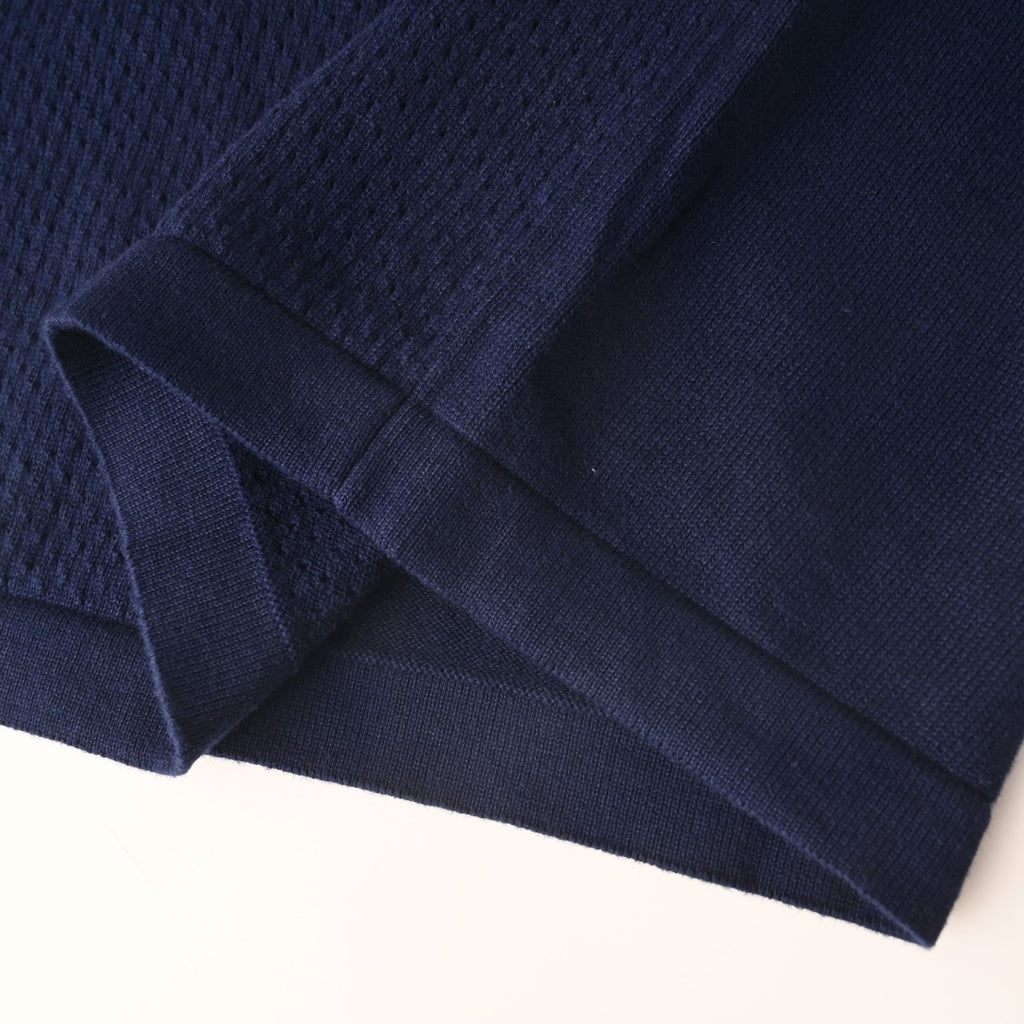 Open-Knit Monogram Jacquard Short Sleeve Tee