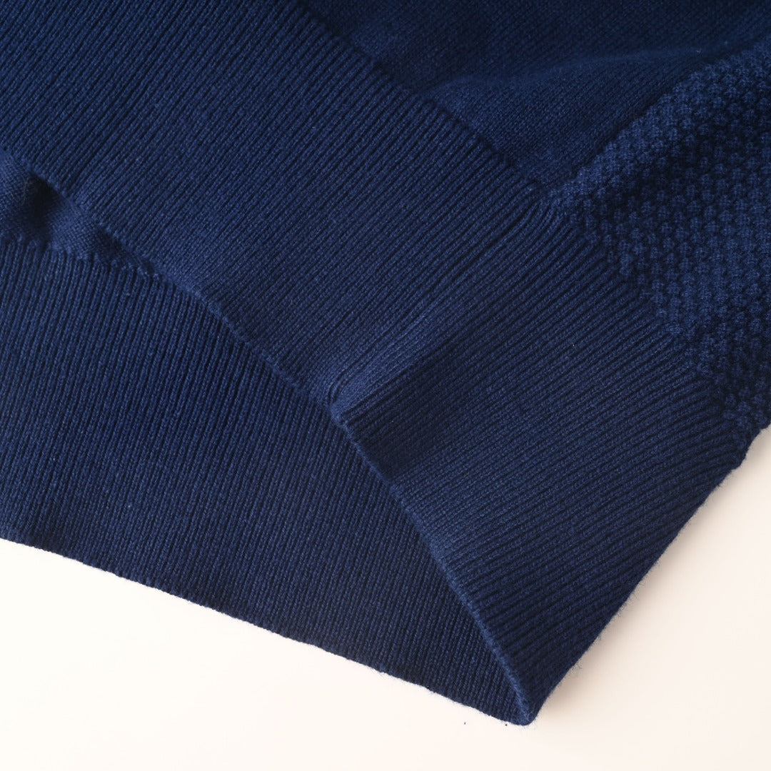 Open-Knit Monogram Jacquard Short Sleeve Polo