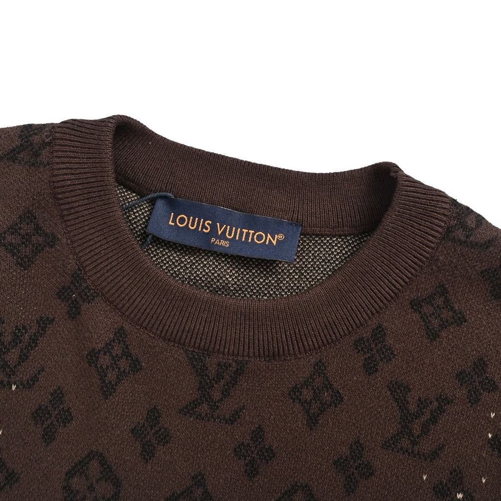 Monogram Gradient Jacquard Knit Short Sleeve Tee