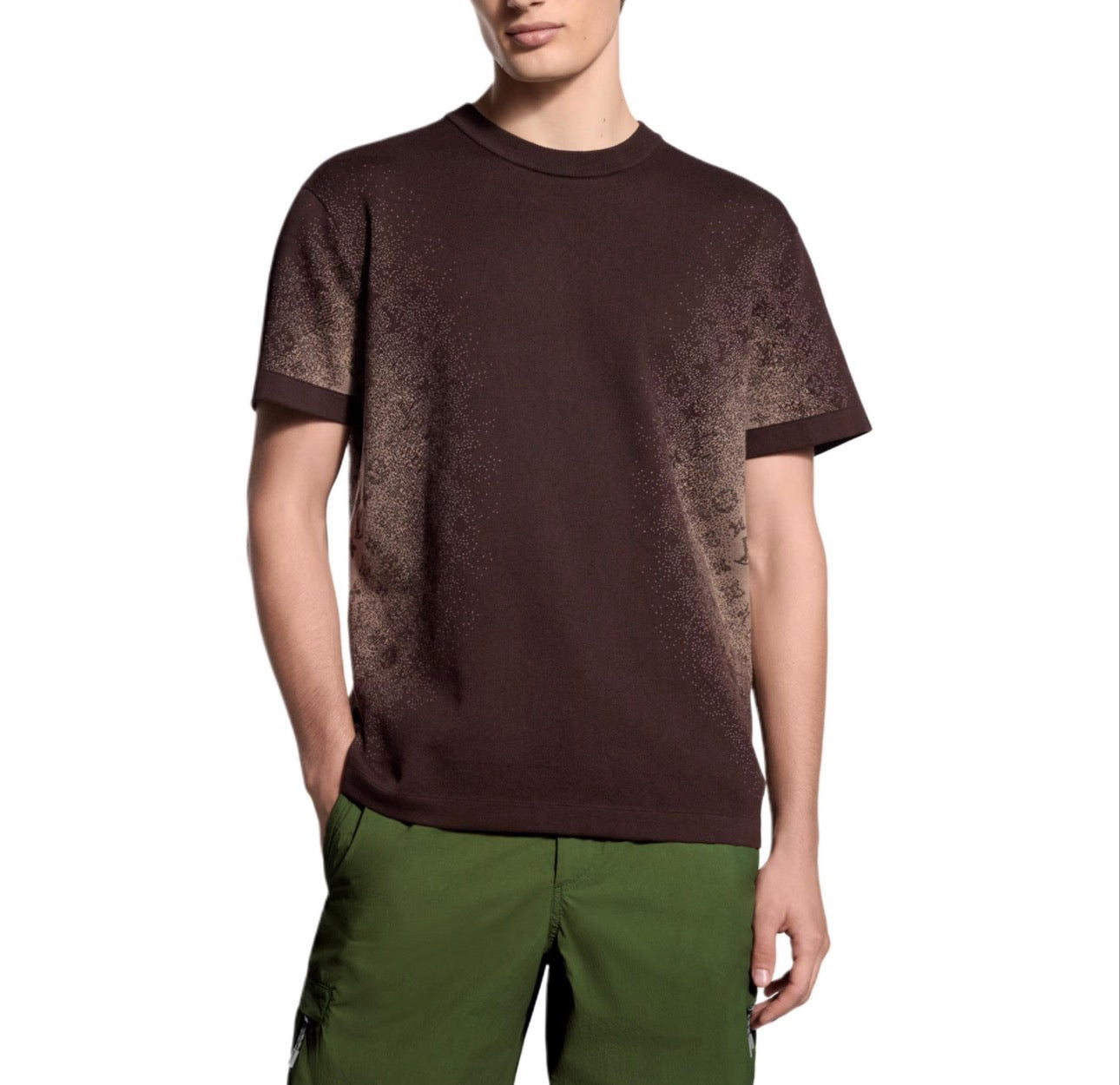 Monogram Gradient Jacquard Knit Short Sleeve Tee