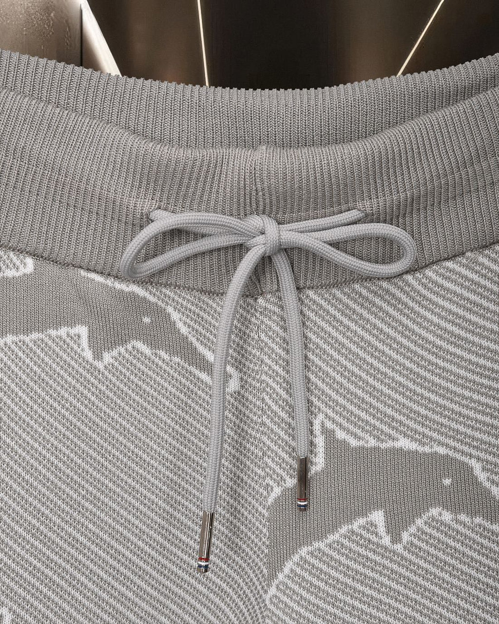 Four-Bar Stripe Knit Shorts — THOM TREND THOM TREND