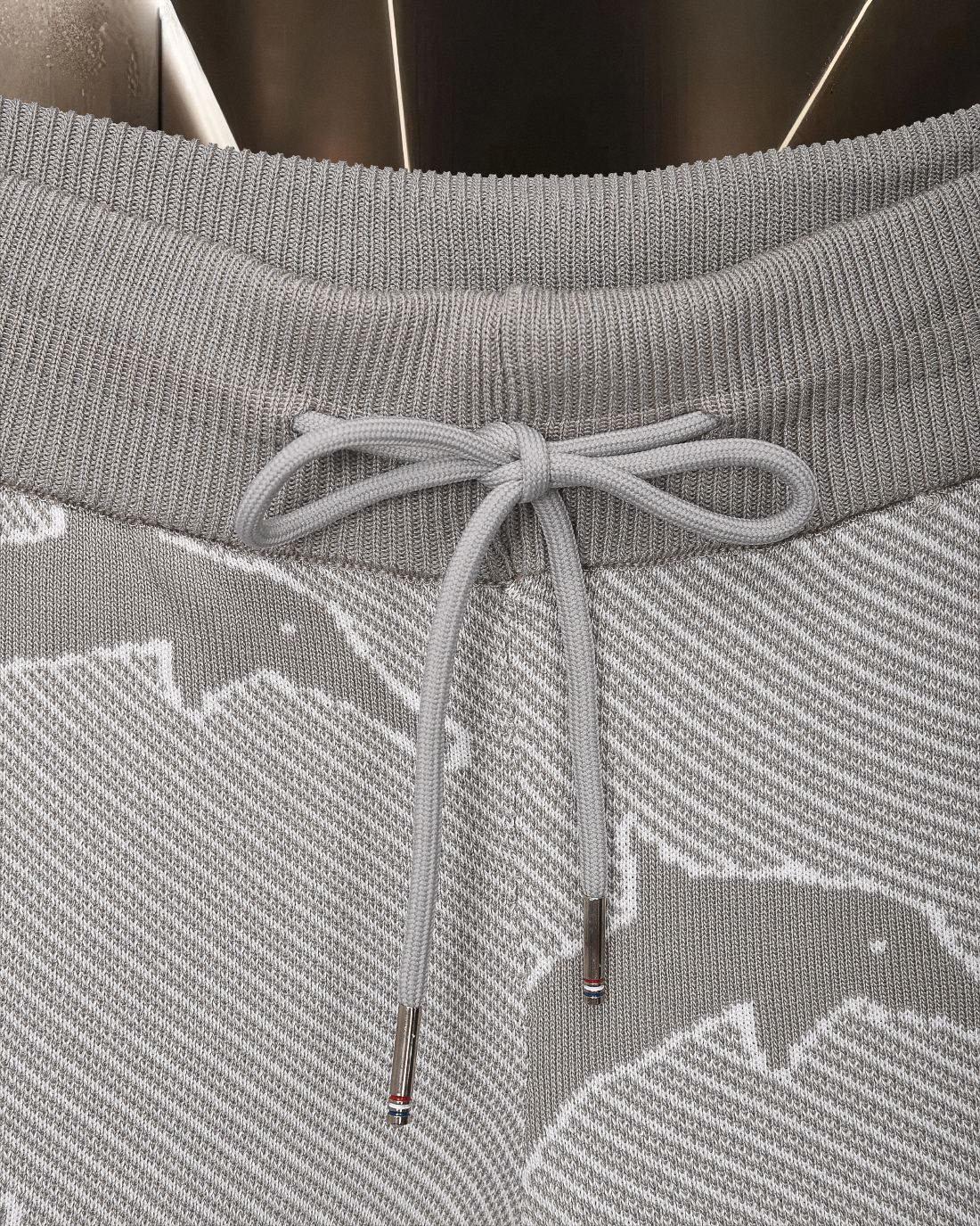 Four-Bar Stripe Knit Shorts — THOM TREND THOM TREND