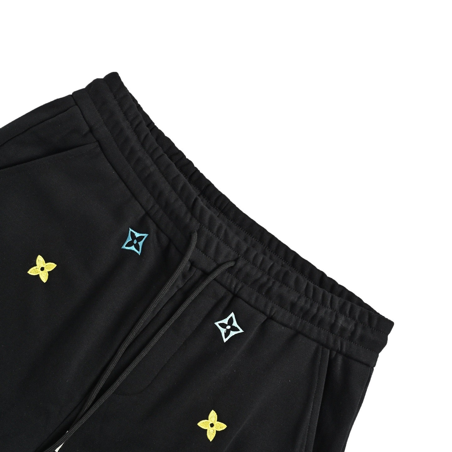 Embroidered Monogram Shorts
