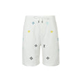 Embroidered Monogram Shorts