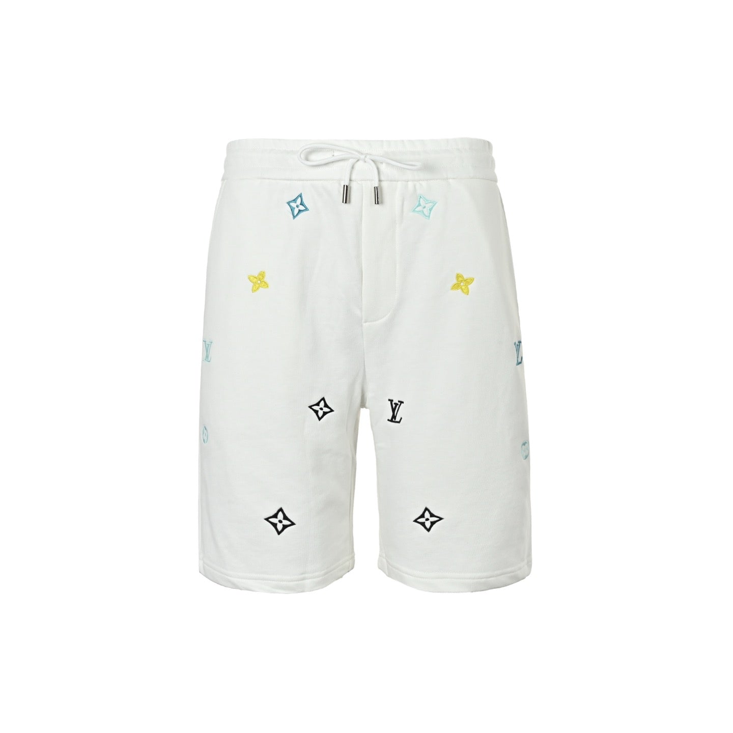 Embroidered Monogram Shorts