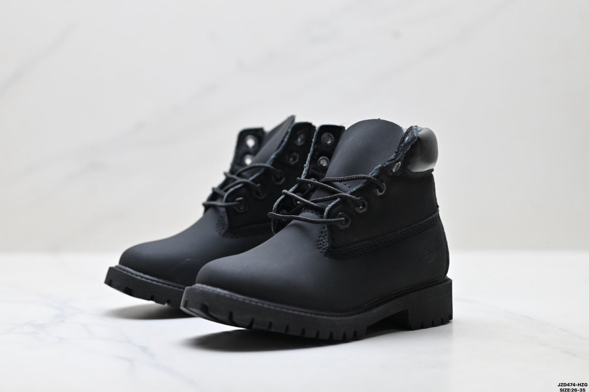 Timberland Black Kids Premium Leather Boot - detail image 4