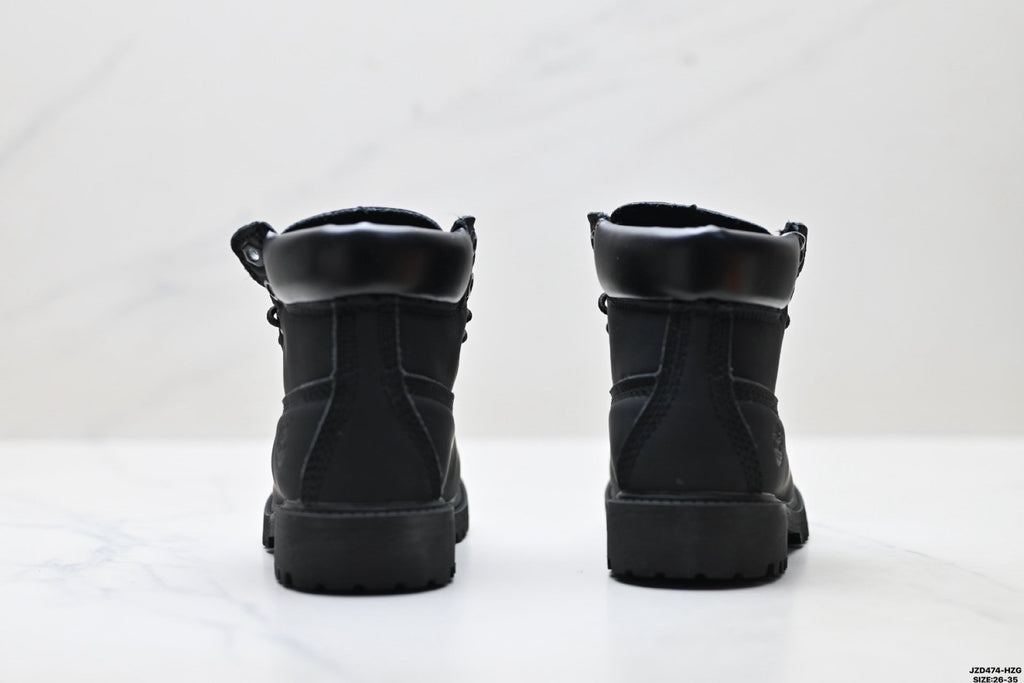 Timberland Black Kids Premium Leather Boot - detail image 6