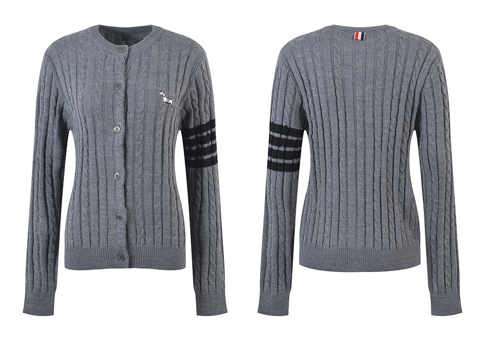 Women's crew neck jacket