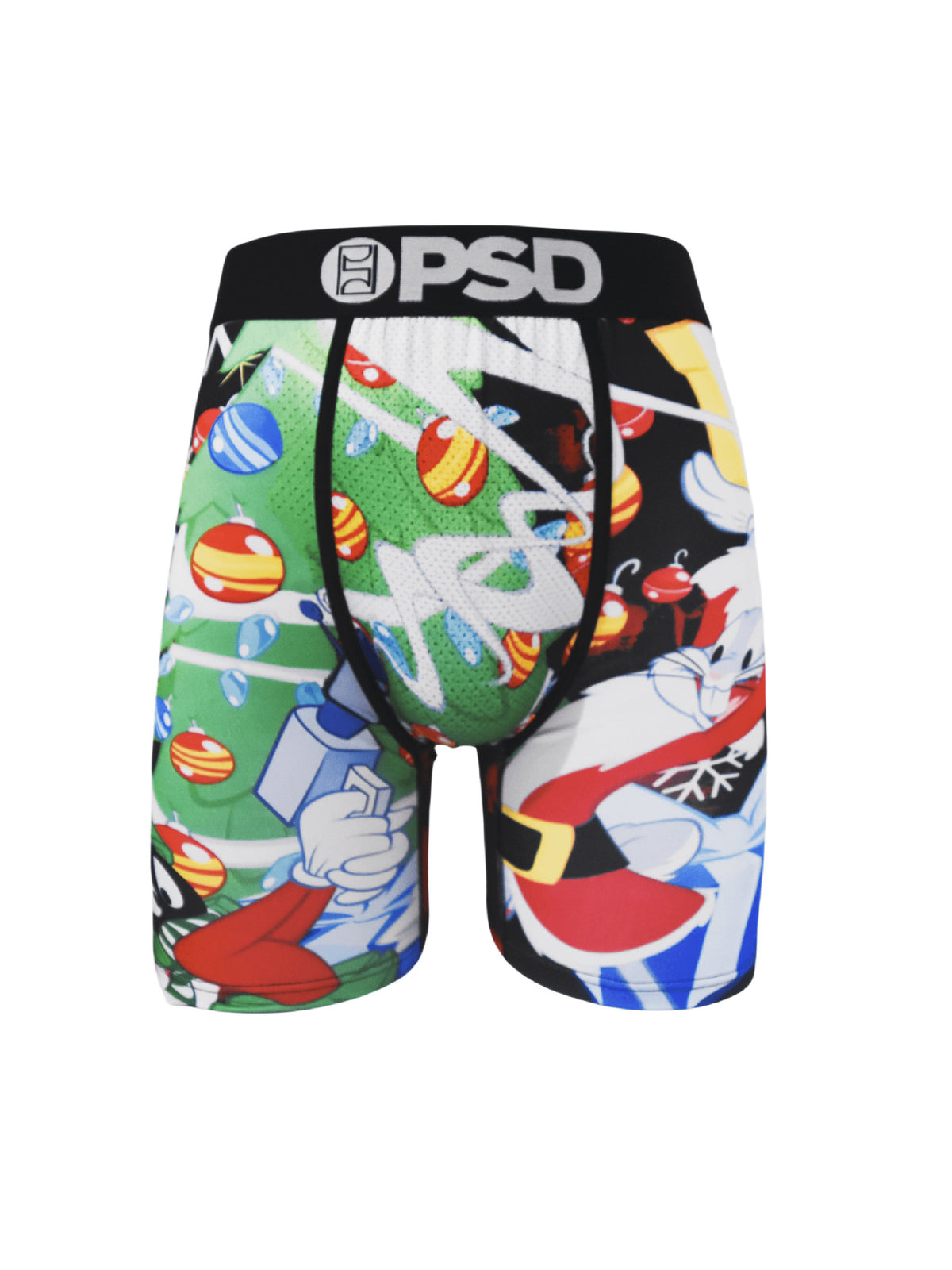 PSD Style Green Alien Graphic Long-Leg Boxer Briefs
