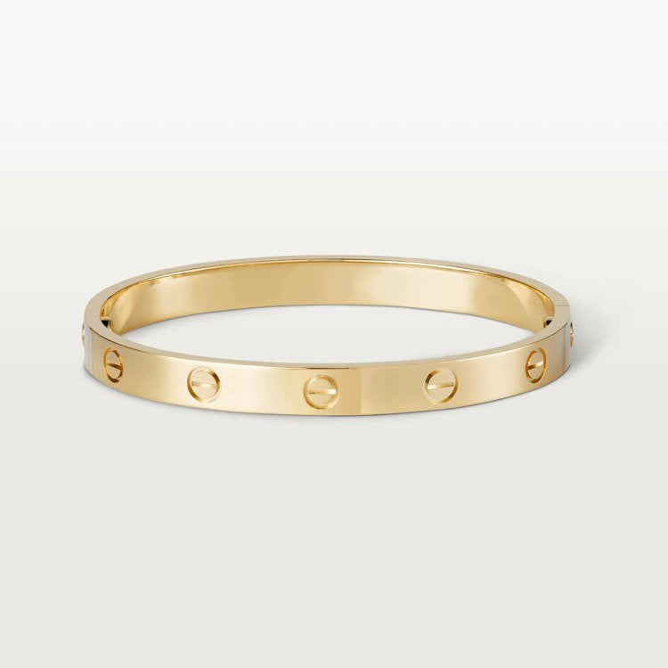 Love Bracelet 6.1mm - Silver alloy - 14k gold plated ( no box ) / Pink Gold / 15