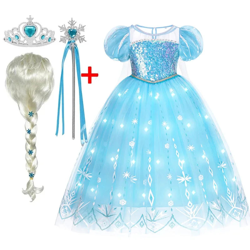 Model 2024 LED Light Up Elsa Princess Dress Costume - product view 8