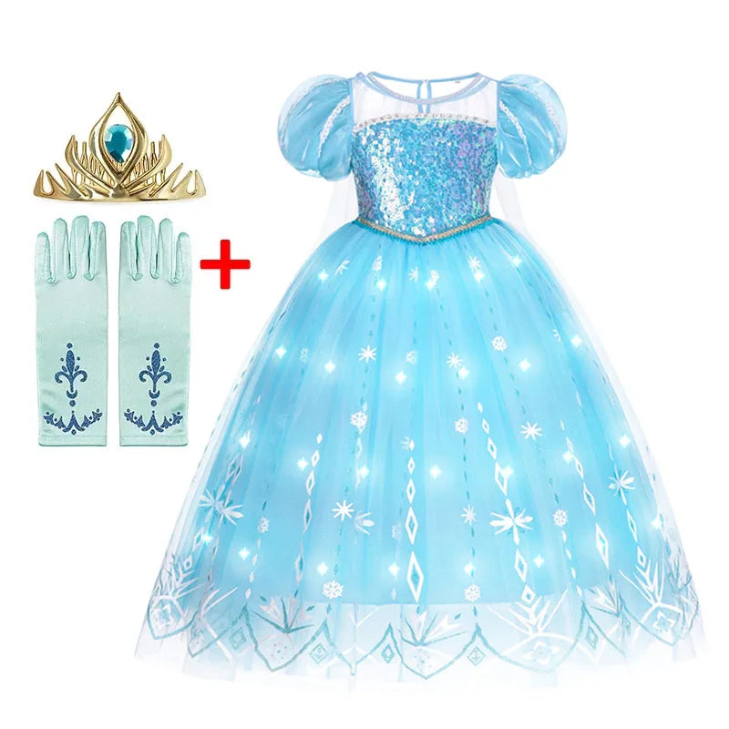 Model 2024 LED Light Up Elsa Princess Dress Costume - product view 4