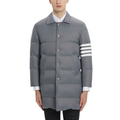 Classic 4-Strip Lapel Midi Down Jacket THOM TREND